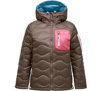 Peak Performance - Plumíferos esquí mujer - W Helium Utility Down Hood Terrain Tan Mountain Blush - Talla S - Marrón Marrón S