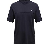 Peak Performance - Ropa de senderismo - M Trail Wool Blend SS Black de Lana - Talla S - Negro Negro S