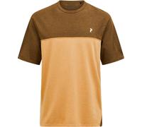 Peak Performance - Ropa de senderismo - M Trail Wool Blend SS Meadow Moss Sierra de Lana - Talla M - Marrón Marrón M