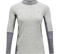 Peak Performance - Ropa interior térmica mujer - W Magic Crew Baselayer Med Grey Melange para Mujer de Lana - Talla XS - Gris Gris XS