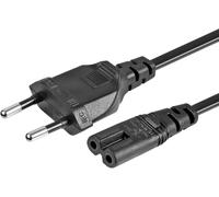 Peak Power Cable de Alimentación 2 Pines EU Figura 8 - 1,5 m - Compatible con PS4, PS5, Xbox, TV Samsung LG Toshiba Sony, Impresora Canon Pixma HP Brother, Cargador de Portátil ASUS