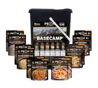 Peak Refuel Basecamp Bucket 3.0 | 480 g de proteína | 10180 calorías | 100% carne real | Alimento liofilizado premium para mochileros y camping | 24 porciones | Comida de supervivencia ideal MRE
