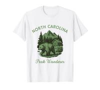 Peak Wanderer North Carolina Viajes al Aire Libre Camiseta