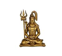 PEAKHILL Lord Shiva Idol - Estatua de resina Shiva para salpicadero de coche, Pooja y regalo, Mahadev Murti, ídolo, ídolo, ídolo meditador, para decoración del hogar y la oficina, paquete de 1
