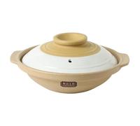 Peakjune Cazuela de Cerámica Japonesa,Cazuela de Barro,Cazuela de cerámica for el hogar,Cazuela Redonda de Cerámica,Resistencia a Altas temperaturas,para Hacer sopas,cocinar arroz y guisos