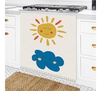 Peakjune Cortinas Opacas Cortas para Armarios de Cocina,Cortinas De Gabinete De Zapatos,Cortinas De EstanteríA,Cortina de gabinete de Vino,Autoadhesivos,para Dormitorio,Biblioteca,Estantería