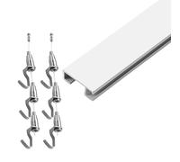 Peakjune Riel para Colgar Cuadros,Sistemas para Colgar Cuadros con Riel,Sistemas para Colgar Arte,Alta Capacidad De Carga,Adecuado para Hogares,Oficinas,Escaparates O GaleríAs