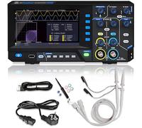 PeakTech, 1402, Osciloscopio digital de 2 canales [3 años de garantía] 20 MHz, 250MS/s, Interfaz USB, Software para PC, Osciloscopio P 1402, Negro, Osciloscopio USB, Multímetro osciloscopio