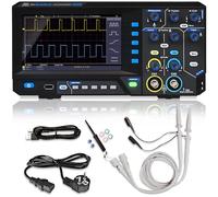 PeakTech, 1403, Osciloscopio digital de 2 canales [3 años de garantía] 50 MHz, 500MS/s, Interfaz USB, Software para PC, Osciloscopio P 1403, Negro, Osciloscopio USB, Multímetro osciloscopio
