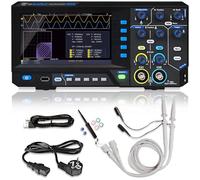 PeakTech 1404 Osciloscopio Digital de 2 Canales con Interfaz USB - 100 MHz, 1GS/s, Software para PC, Negro [3 Años de Garantía]