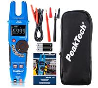 PeakTech 1700 - Verdadero RMS - Tensiómetro de horquilla 200 A AC, detector de tensión LCD, horquilla sin contacto, comprobador de continuidad