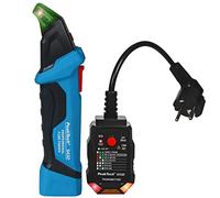 PeakTech, 3432 Localizador de fusibles, localizador de circuitos, comprobador de tensión sin contacto con comprobador de tomas de corriente para 230V Schuko, NCV comprobador de fases