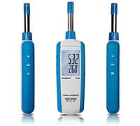 PeakTech, 5039, Medidor profesional de temperatura y humedad ambiente, termohigrómetro, termómetro digital con pantalla LCD como termómetro de ambiente, medidor de temperatura para clima interior