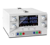 PeakTech, 6190, Fuente de alimentación de laboratorio 2 x 0, 60 V / 0, 2,5 A DC Fuente de alimentación lineal SELV con transformador de aislamiento, fuente de alimentación doble de laboratorio