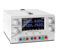 PeakTech, 6192, Fuente de alimentación de laboratorio 2 x 0, 60 V / 0, 2,5 A DC SELV fuente de alimentación lineal con transformador de aislamiento, fuente de alimentación de laboratorio con USB