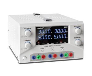 PeakTech, 6193, Fuente de alimentación de laboratorio 2 x 0, 30 V / 0, 5 A DC SELV fuente de alimentación lineal con transformador de aislamiento, fuente de alimentación de laboratorio con USB