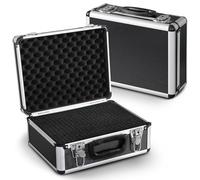 PeakTech 7300 - Estuche universal para dispositivos de medición, robusto, almacenamiento de herramientas, relleno de espuma, con cerradura, protección contra el polvo, M - 320 x 250 x 150 mm