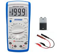 PeakTech, Digital medidor de capacitancia 20MF / medidor de resistencia 2000 Mohm/probador de continuidad/prueba DIODEN/transistor prueba Hfe, 1 pieza, P 3705, azul y blanco