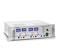 PeakTech, Fuente de alimentación Doble estabilizada, 2 x 0-30 V/2 x 0-10 A, 5 V/3 A fijos