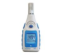 PeakTech, Medidor de humedad del aire con indicador de temperatura del aire/dispositivo de medición del clima interior/termohigrómetro/temperatura ambiente/humedad del aire