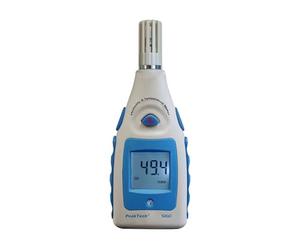PeakTech, Medidor de humedad del aire con indicador de temperatura del aire/dispositivo de medición del clima interior/termohigrómetro/temperatura ambiente/humedad del aire