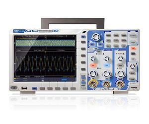 Peaktech P 1363 - Osciloscopio Multifunción De 2 Canales, Máx. 300 2,5 Gs/S Con Usb, Lan Y Pantalla Táctil Tft A Color De 8 Pulgadas, Profundidad De Memoria De 40 Millones De Puntos