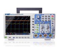 Peaktech P 1375 - Osciloscopio Multifunción De 4 Canales (Máx. 100 M) 1 Gs/S Con Usb, Lan Y Pantalla Táctil Tft A Color De 8 Pulgadas, Profundidad De Memoria De 40 Millones De Puntos