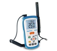 PeakTech P 5090 IR - Termómetro e higrómetro (-50 + 500 °C, 5-95% RH, con temperatura del aire)