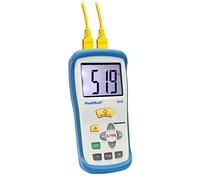 PeakTech, P 5115 Termómetro digital profesional de 2 canales con pantalla grande para sensores/termopares tipo K -50... +1300°C; con pantalla de 3 1/2 dígitos para °C/°F