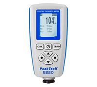 PeakTech, P 5220 Medidor profesional de espesor de revestimientos/medidor ultrasónico de espesor de revestimientos con USB para pintura de automóviles, metales (Fe y no Fe) como zinc