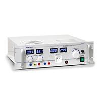PeakTech, P2235, Fuente de alimentación profesional para laboratorio, Fuente de alimentación regulable de 0-250V 5A CA / 30V 5A CC, Fuente de alimentación para laboratorio, Montaje en rack de 19"