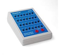 PeakTech, P3280, Década de resistencia de 1Ω a 11.111 MΩ y resolución de 1Ω, Resistencias con potencia máxima de 2W y precisión del 1%, Resistencia de control interna de 0,3 Ω