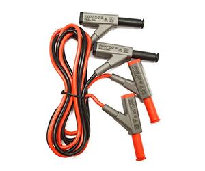 PeakTech P7025, Cable de conexión aislado 4mm 16A, Cables de prueba con acoplamiento para conectar cables de prueba de multímetro con 4mm, Cable de laboratorio doble aislado, CAT III 1000 V