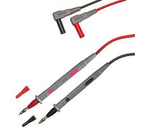 PeakTech, Puntas de prueba para multímetros 120 cm, Cables de prueba flexibles y puntas de prueba con clavija de 4mm, 1000V AC/DC, 10A, CAT III/IV, Cable de prueba para multímetros
