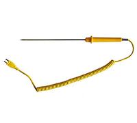 PeakTech, Sensor de temperatura de varilla tipo K -50 grados C a 650 grados C/Sensor de temperatura largo en diseño de varilla de 20 cm con cable de 170 cm de longitud, 1 pieza, TF-10