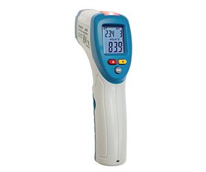 PeakTech Termómetro de infrarrojos de 50 °C... + 380 °C con advertencia de LED y ajuste de alarma para medición de temperatura sin contacto, 1 pieza, P 4945