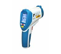 PeakTech, Termómetro IR registrador de datos hasta 2200 °C, termohigrómetro de infrarrojos con doble láser, función fotográfica y grabación de vídeo