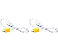 PeakTech, Termopar -50... +250°C, conexión Tipo-K, termopar, Sensor de Temperatura, cordón de medición para termómetro y multímetro. (Paquete de 2)
