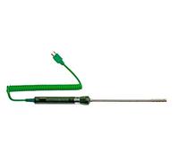 PeakTech, TF-20 Sensor de temperatura profesional tipo K -50-900 grados, sonda de temperatura para temperatura del aire, diámetro del sensor 6, 8 mm