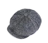 Peaky Blinders - Gorra plana con espiga (estilo vintage, diseño de Tommy Baker Boy Razor Party Lana, color gris