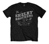 Peaky Blinders Men's tee: The Shelby Brothers Camiseta, Negro (Black Black), Large para Hombre