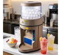 pealiritansemen Máquina Eléctrica para Hacer Hielo Picado Y Raspar Hielo con Grosor Ajustable, Perilla De Control Manual para Hielo Fino O Picado Grueso, Ideal para Bingsu Y Bases De Sushi