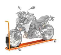 Peana Aparcamiento de Moto con calzo Compatible para Rueda ConStands Smart Mover, MAX. 450 kg, aranja