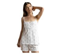 PEANUT 64560 - Pijama corto tirantes estampado flores Admas verano Hombre color: BLANCO talla: S