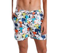 Peanuts bañador Snoopy Walk Away de Hombre en poliéster con Cinturilla elástica, cordón, Bolsillos Laterales, Bolsillo Trasero con Cremallera y Forro Interior Multicolor Talla XXL