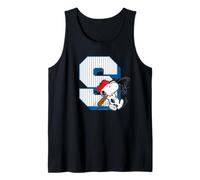 Peanuts Béisbol Snoopy Swing Varsity Deportes Clásicos Cómics Camiseta sin Mangas