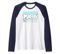 Peanuts Charlie Brown Baseball Team Epic 86 Juego Deportivo Héroe Camiseta Manga Raglan