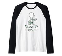 Peanuts Charlie Brown Buena pena clásico cómic Dibujos Animados Golf Camiseta Manga Raglan