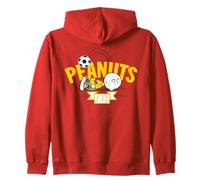 Peanuts Charlie Brown Equipo del Campeonato Mundial de Fútbol Retro Sudadera con Capucha