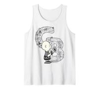 Peanuts Charlie Brown Globetrotter Adventure Turista de Vacaciones Camiseta sin Mangas